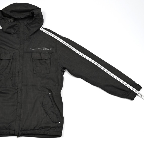 686 Mannual Snowboarding Jacket Men's Small Full Zip Hooded Pockets Insulated - Picture 4 of 10